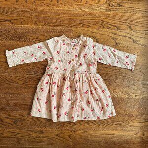 NWT Pink Chicken Autumn Button Down Formal Dress with Lurex